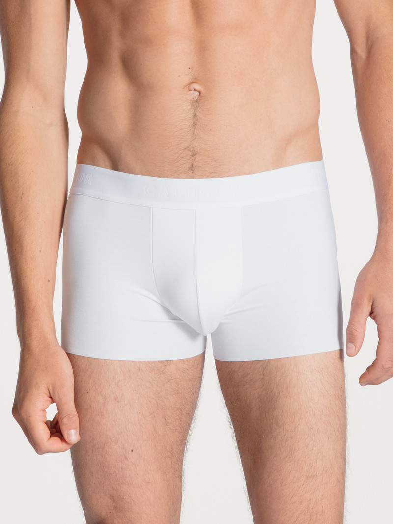 Calida Clean Line Boxer Brief With Elastic Waistband Underkläder Herr Weiss | IFYE52734